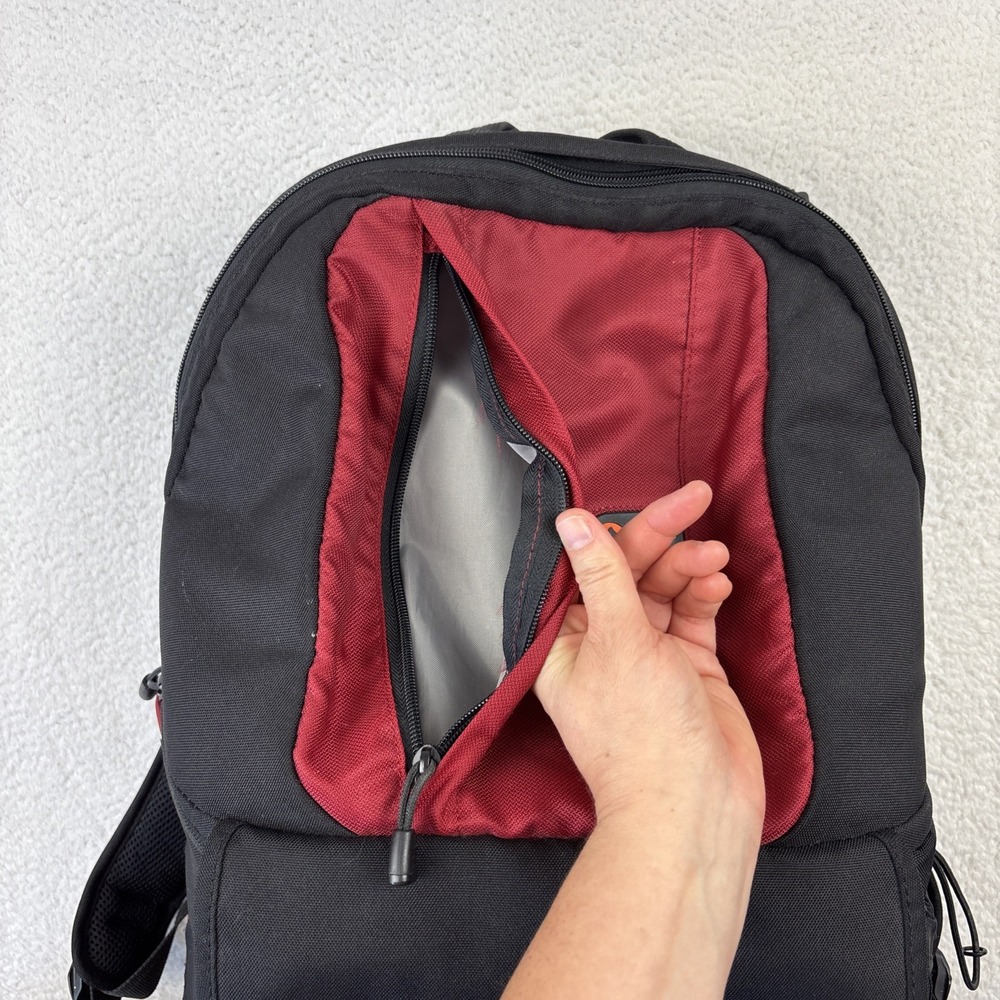 LOWEPRO 'Fastpack 200 Backpack' Red/Black Digital SLR Camera Bag Travel Pack - Picture 7 of 14